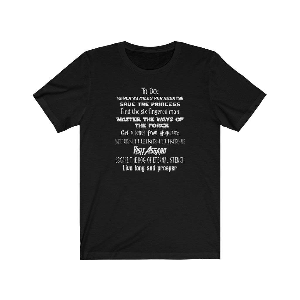 Geek Bucket List T-Shirt | GeekdomGear